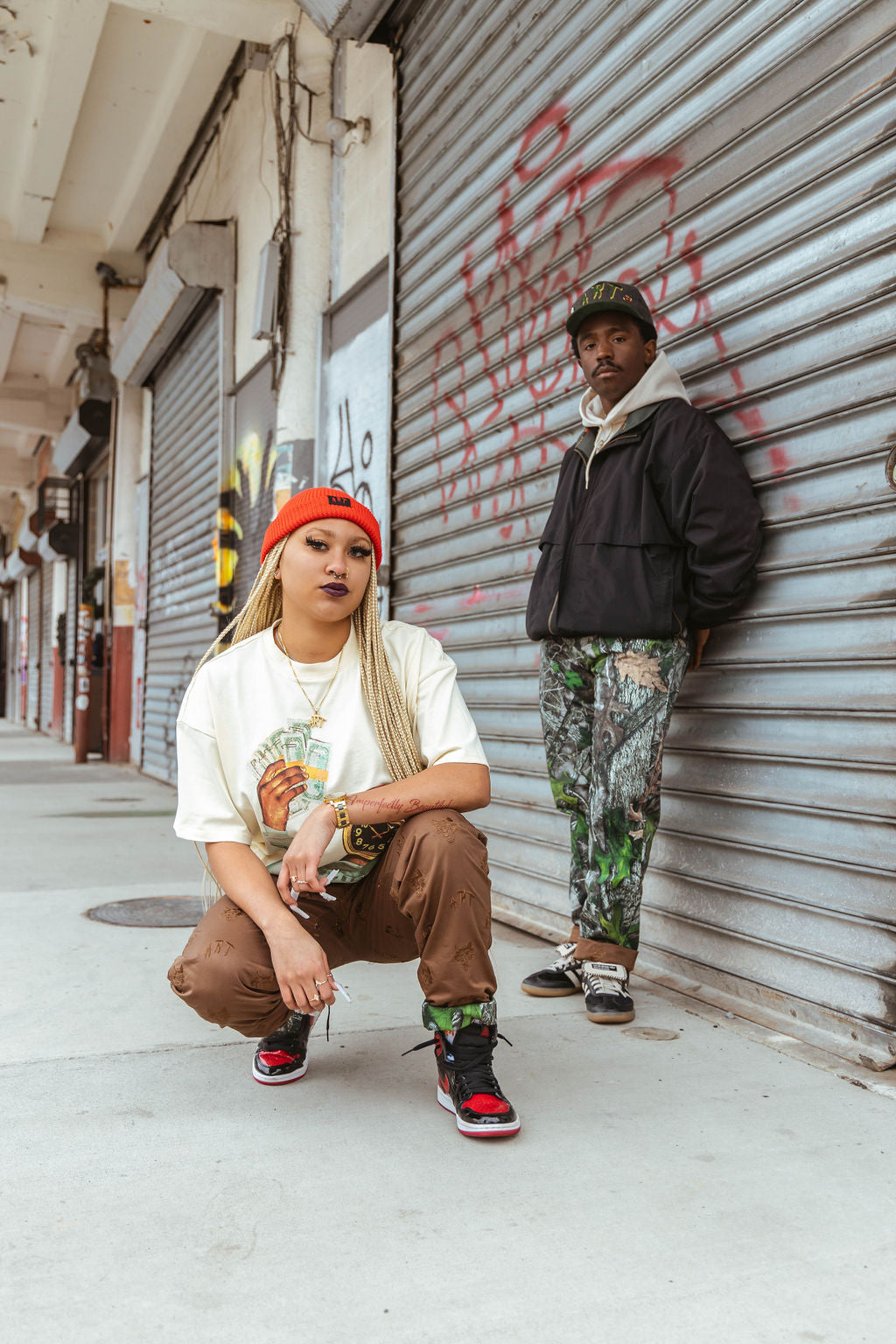 Elizabeth Pants "Camo/Brown"